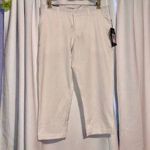 NWT Under Armour white upf 30 Capri athletic golf pants